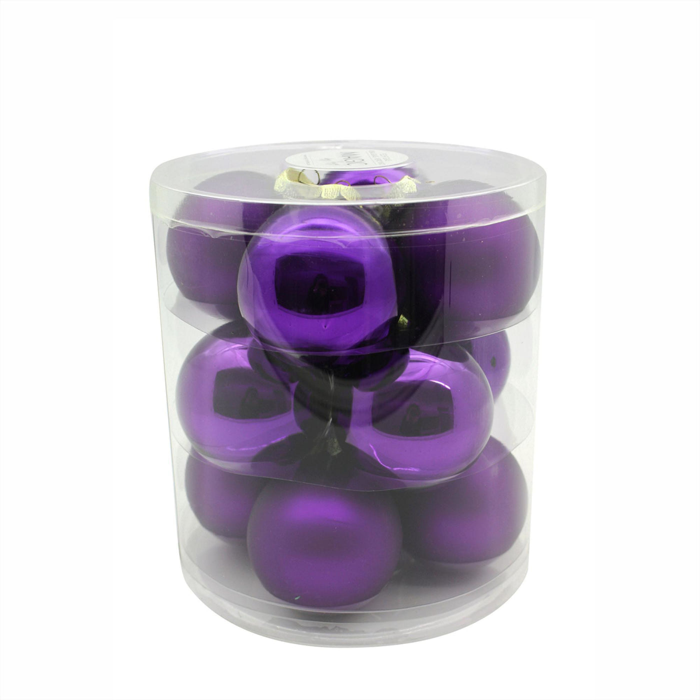 Weihnachtskugel aus Glas - Mystic Violet