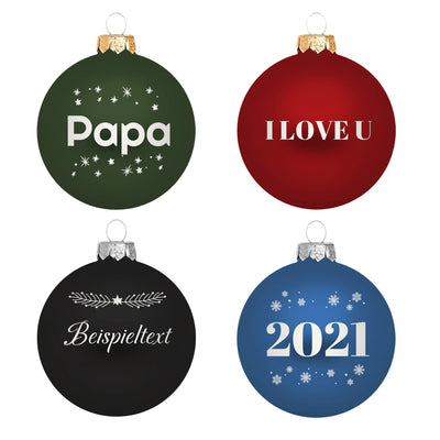 Personalisierte Weihnachtskugel