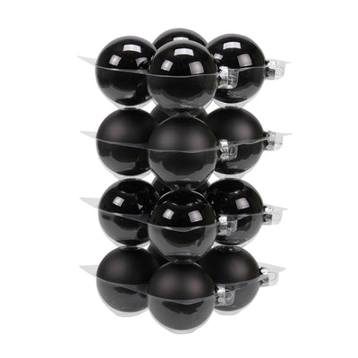 Weihnachtskugeln aus Glas - Black