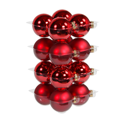 Weihnachtskugeln aus Glas - Red Combi