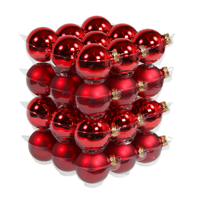 Weihnachtskugeln aus Glas - Red Combi